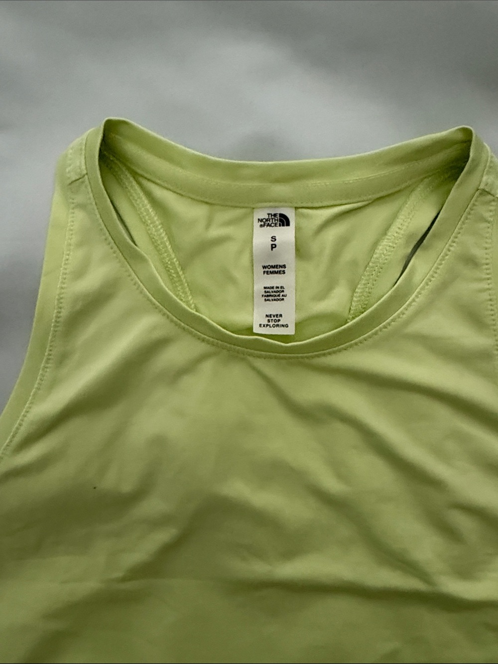 The North Face Women's Lime Green Athletic Tank Top